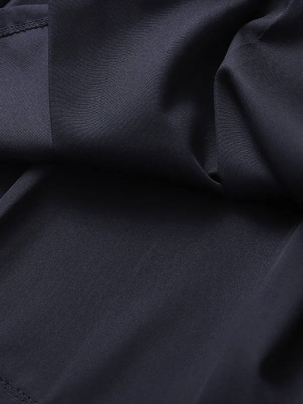 A-Line High Waisted Pleated Solid Color Split-Joint Skirts Bottoms - Image 22