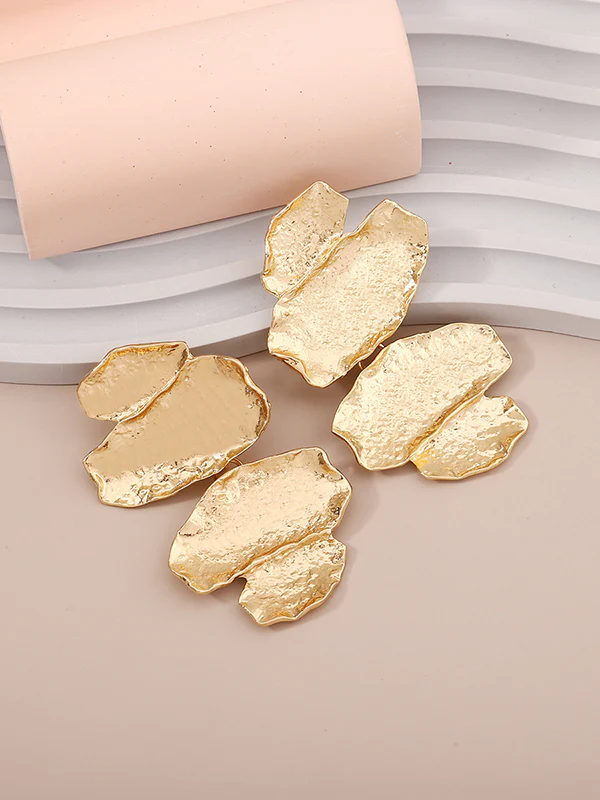 Irregularity Chains Shiny Earrings Accessories - Image 4