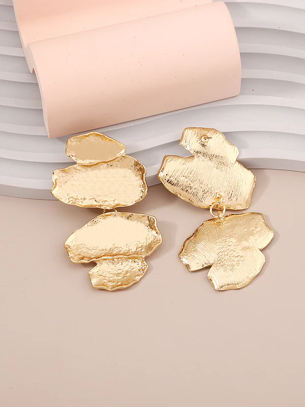Irregularity Chains Shiny Earrings Accessories - Image 5