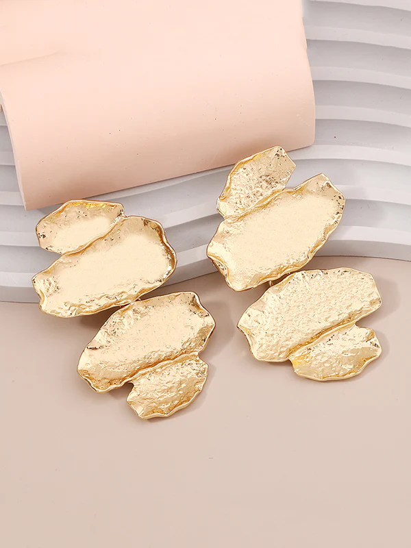 Irregularity Chains Shiny Earrings Accessories - Image 6
