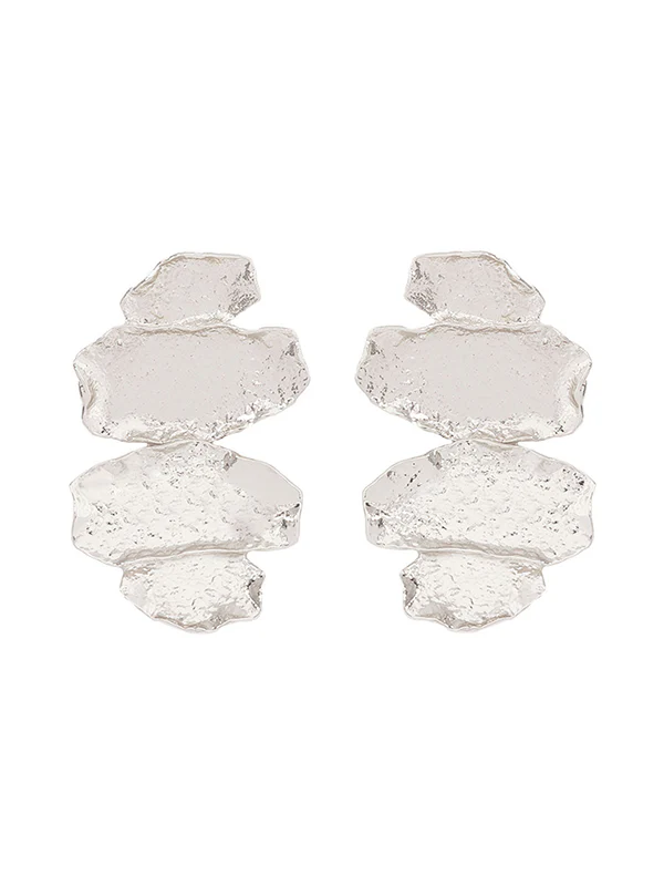 Irregularity Chains Shiny Earrings Accessories - Image 9
