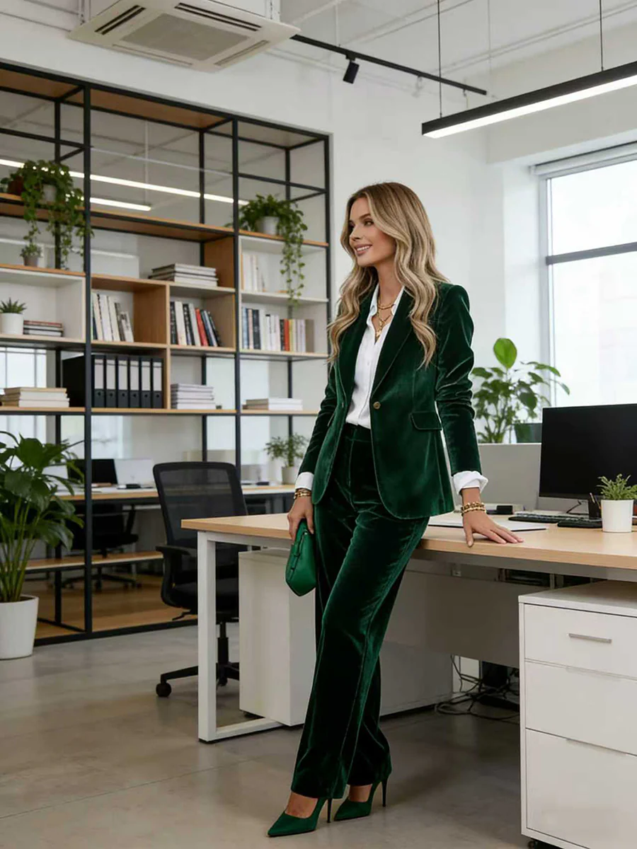 Loose Wide Leg Solid Color Pants - Image 2