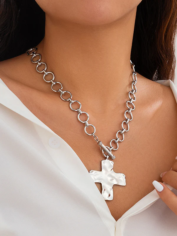 Normcore Chains Geometric Necklaces Accessories - Image 2